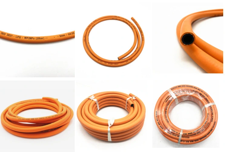 ISO 3821 W. P 20bar 6mm Rubber Natural Gas Hose