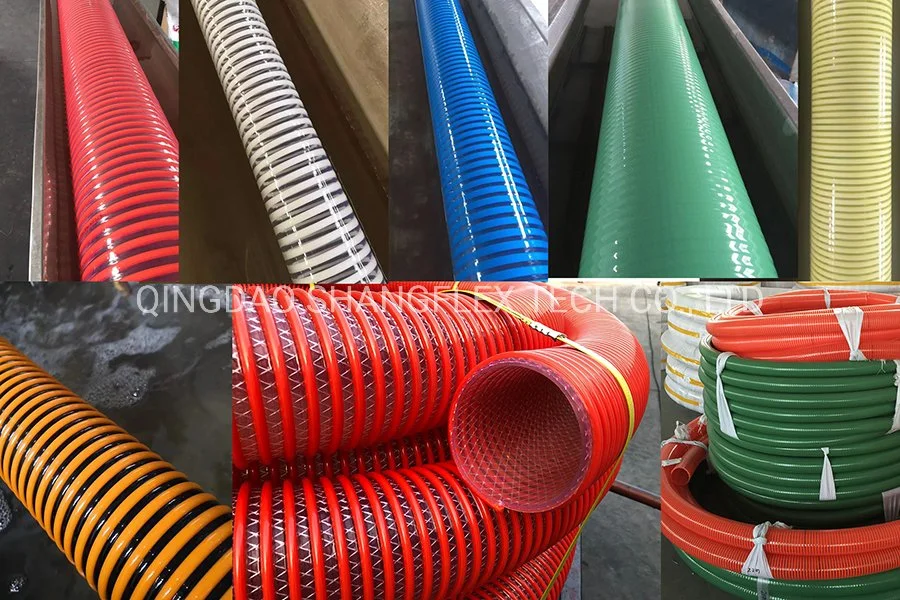 Yellow Helix Vacuum Suction Hose PVC Pipe Medium Duty