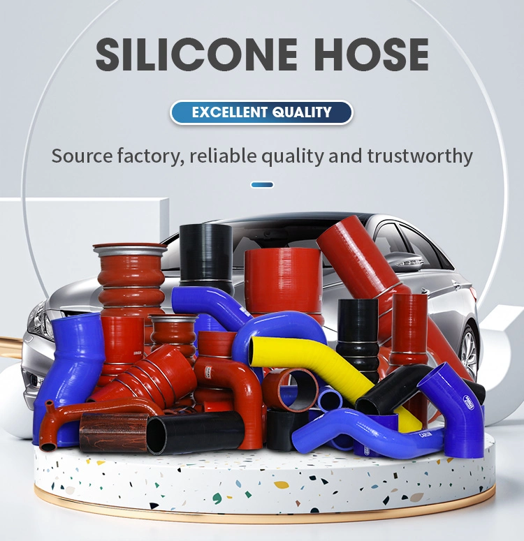 High Temperature Radiator Silicone Rubber Hose Pipe Tube Industrial Flexible Braided Silicone Hose